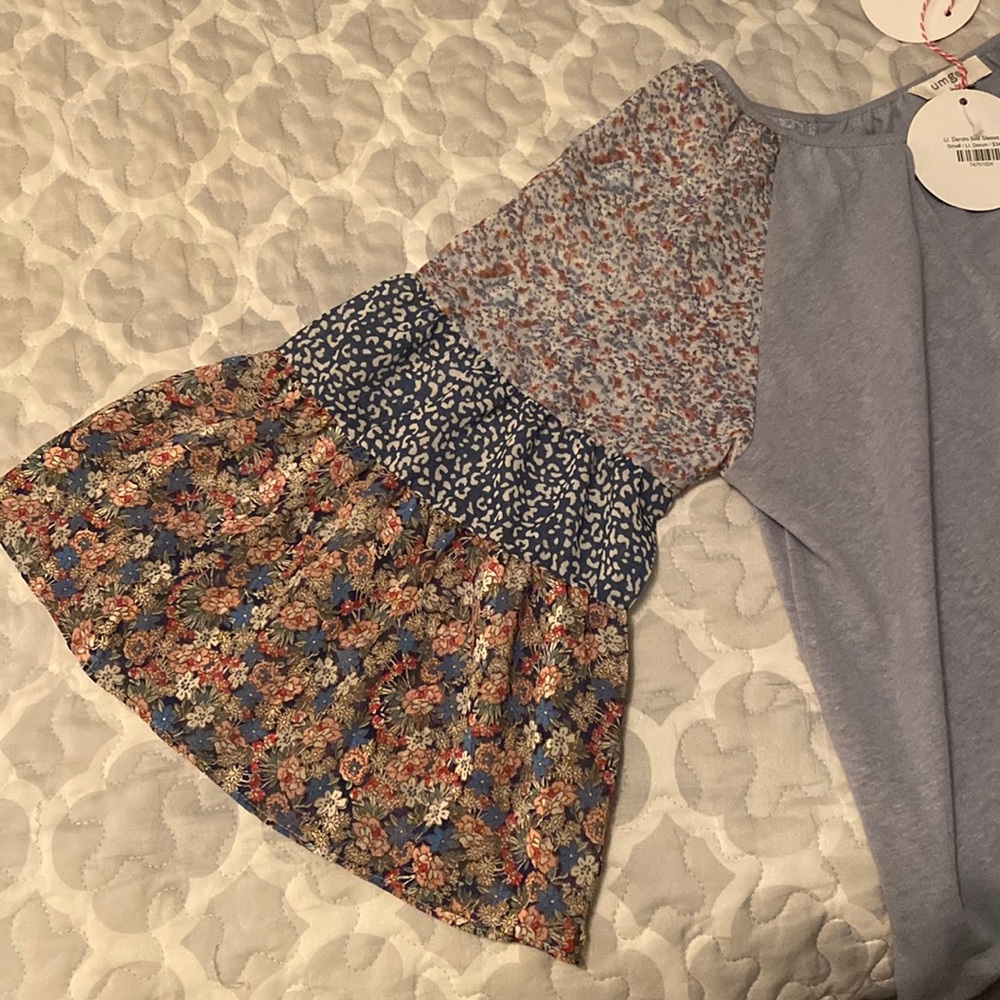 Lt. Denim Bell Sleeve Top NWT